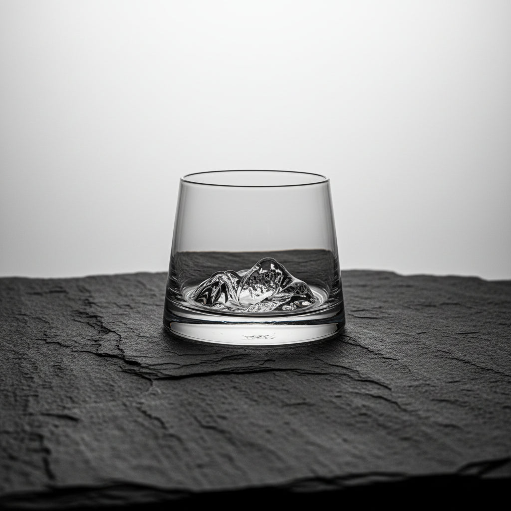Verre Whisky Montagne - Blanc